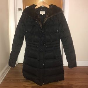 Laundry by Shelli Segal Black Puffer Coat